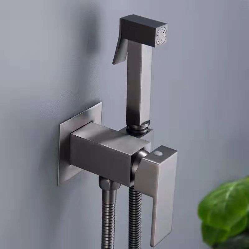 Bidet Faucet  Built-in | Mixer tap | Incl. built-in part | Round | Chromium